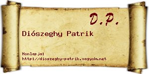 Diószeghy Patrik névjegykártya